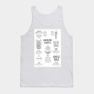 Greek Myth Comix - Guide to Greek Pottery Tank Top